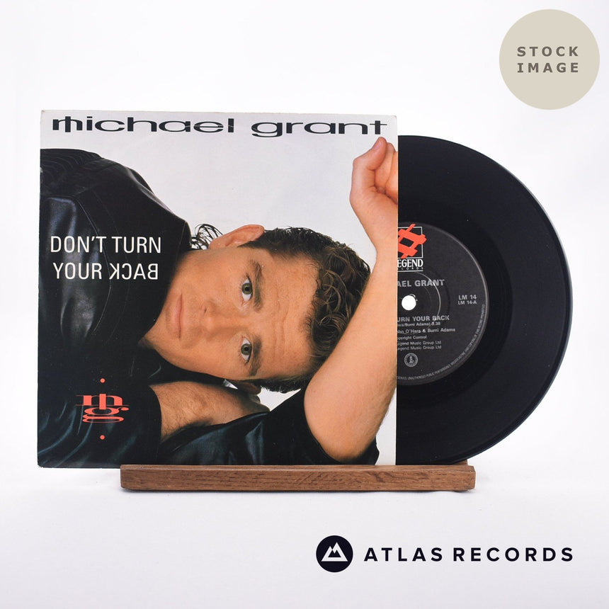 Michael Grant Don't Turn Your Back 7" Vinyl Record - Sleeve & Record Side-By-Side