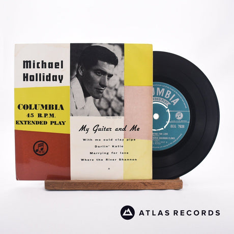 Michael Holliday My Guitar And Me 7" Vinyl Record - Front Cover & Record