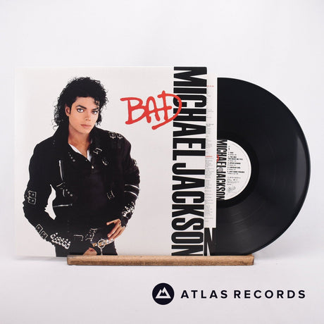 Michael Jackson Bad LP Vinyl Record - Front Cover & Record
