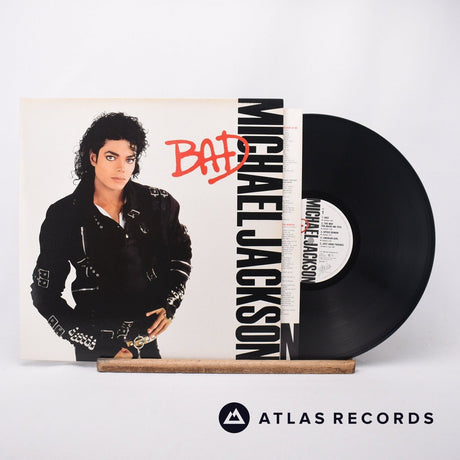 Michael Jackson Bad LP Vinyl Record - Front Cover & Record