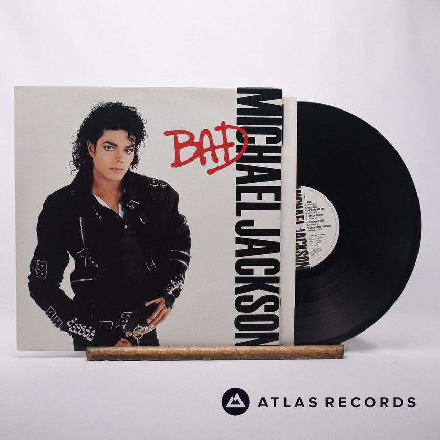 Michael Jackson Bad LP Vinyl Record - Front Cover & Record