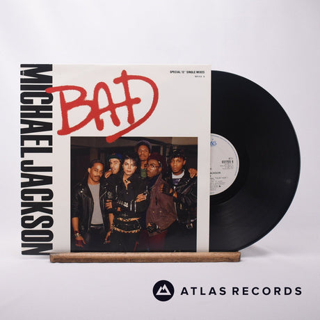 Michael Jackson Bad 12" Vinyl Record - Front Cover & Record