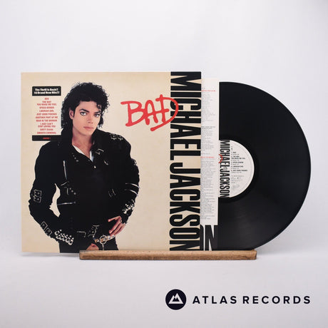 Michael Jackson Bad LP Vinyl Record - Front Cover & Record