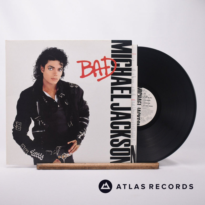 Michael Jackson Bad LP Vinyl Record - Front Cover & Record