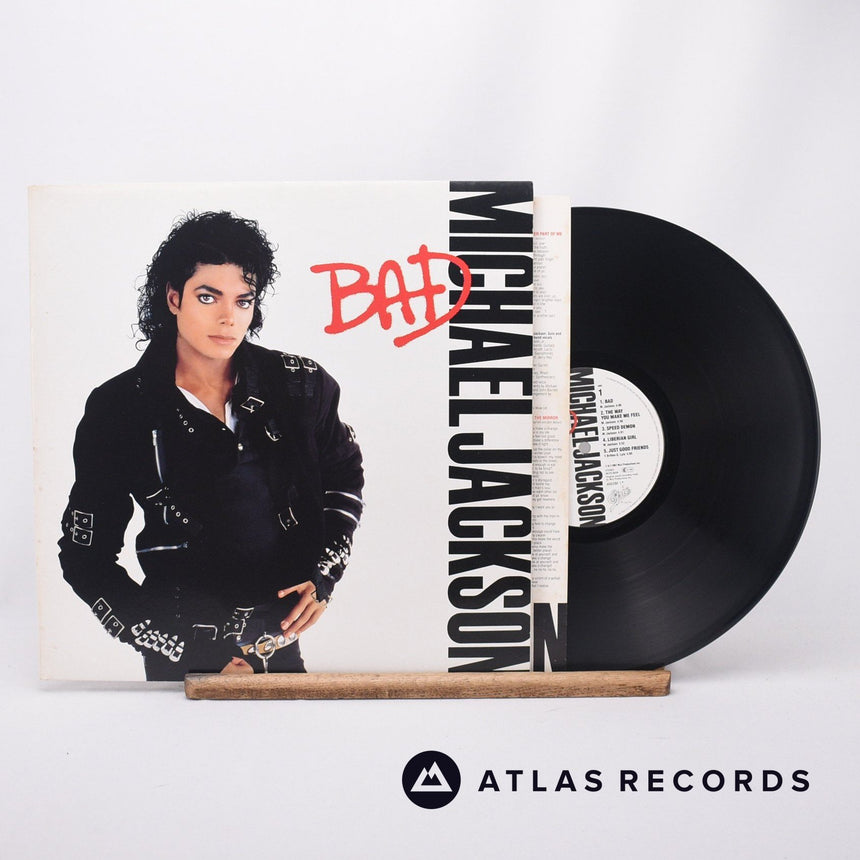 Michael Jackson Bad LP Vinyl Record - Front Cover & Record