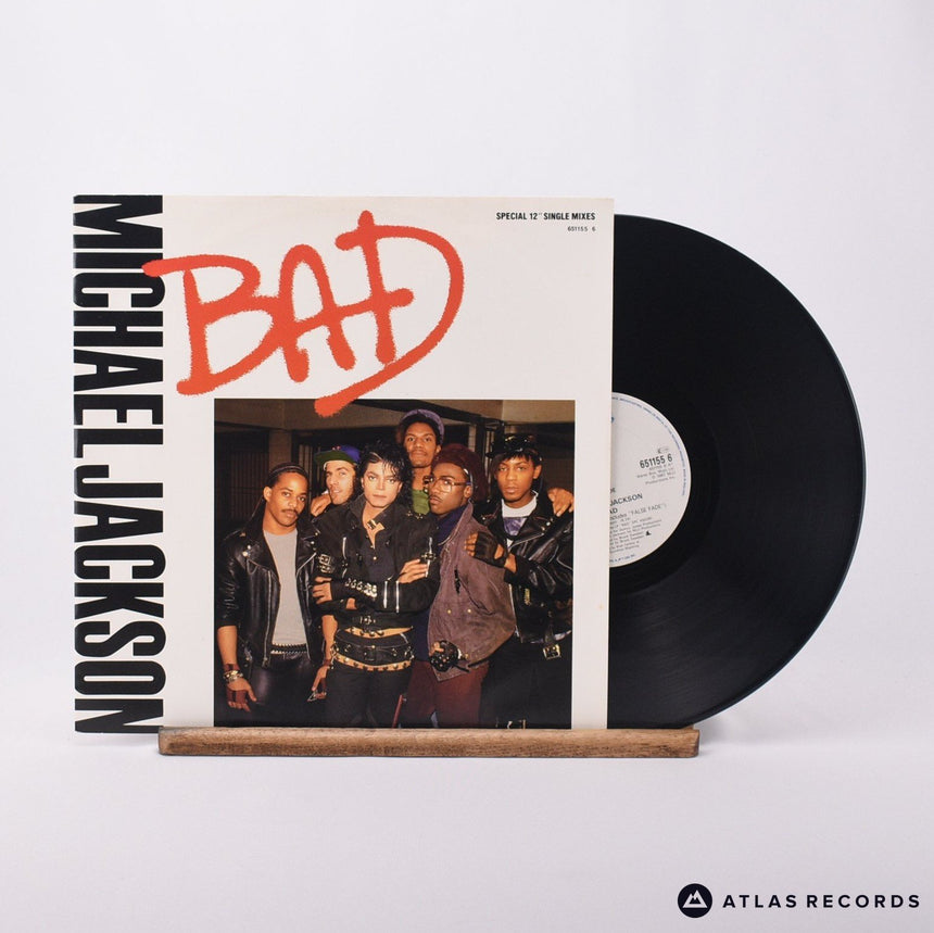 Michael Jackson Bad 12" Vinyl Record - Front Cover & Record