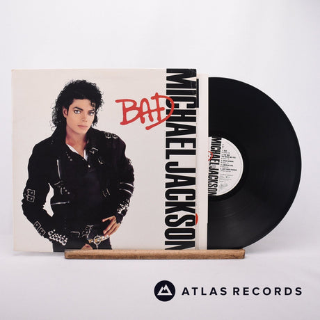 Michael Jackson Bad LP Vinyl Record - Front Cover & Record