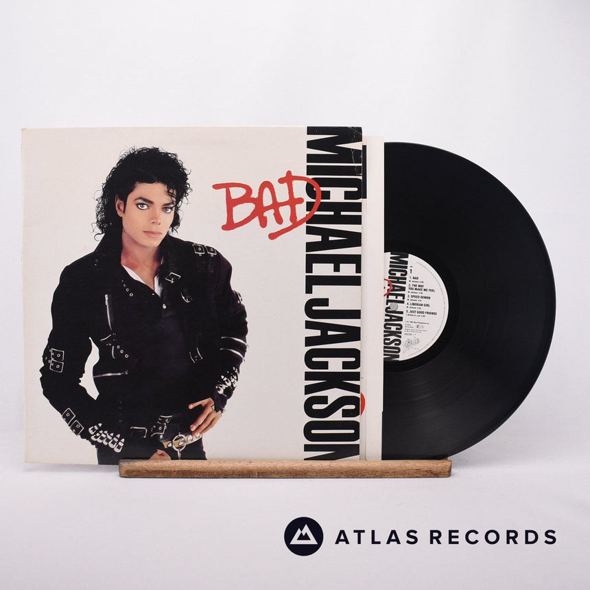 Michael Jackson Bad LP Vinyl Record - Front Cover & Record
