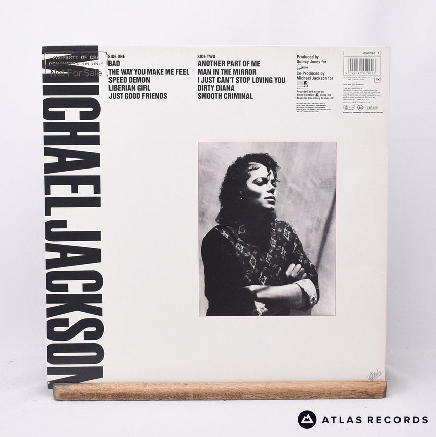 Michael Jackson - Bad - Gatefold LP Vinyl Record - EX/EX