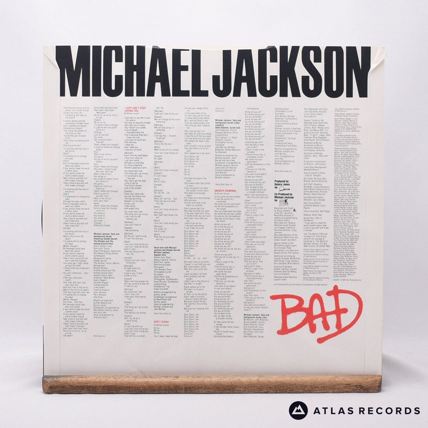 Michael Jackson - Bad - Gatefold LP Vinyl Record - EX/EX