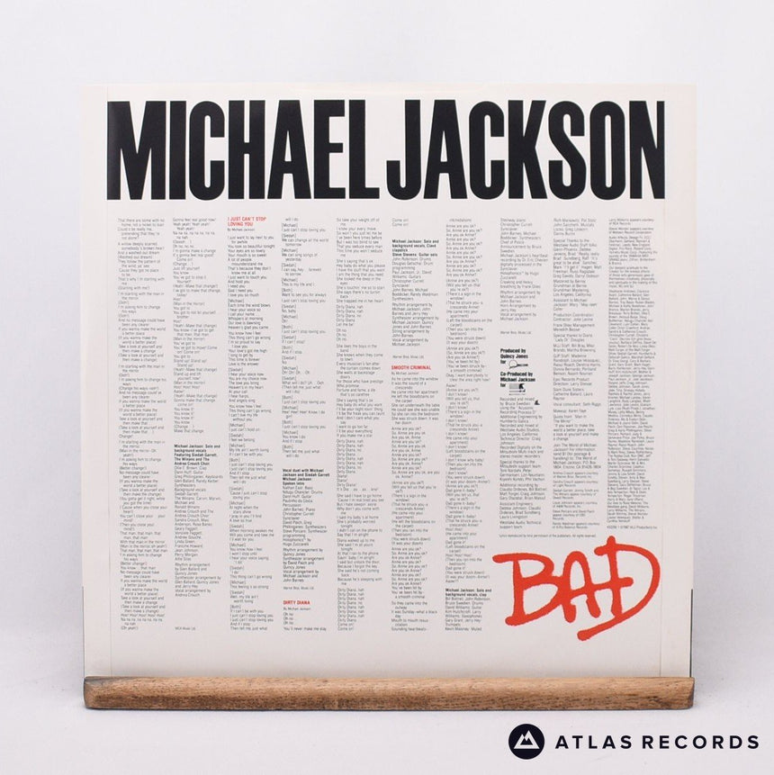 Michael Jackson - Bad - Gatefold A6 B-7 LP Vinyl Record - EX/EX