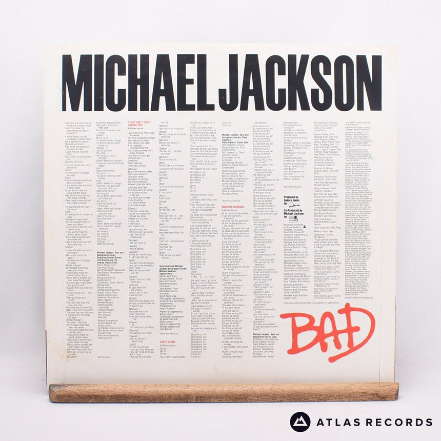 Michael Jackson - Bad - Gatefold LP Vinyl Record - EX/VG+