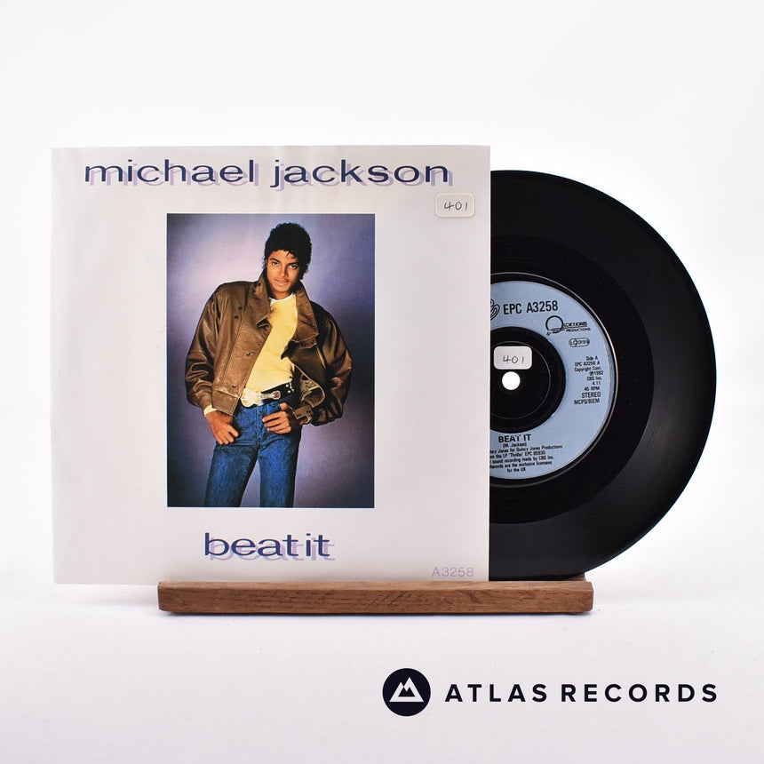 Michael Jackson Beat It 7" Vinyl Record - Front Cover & Record