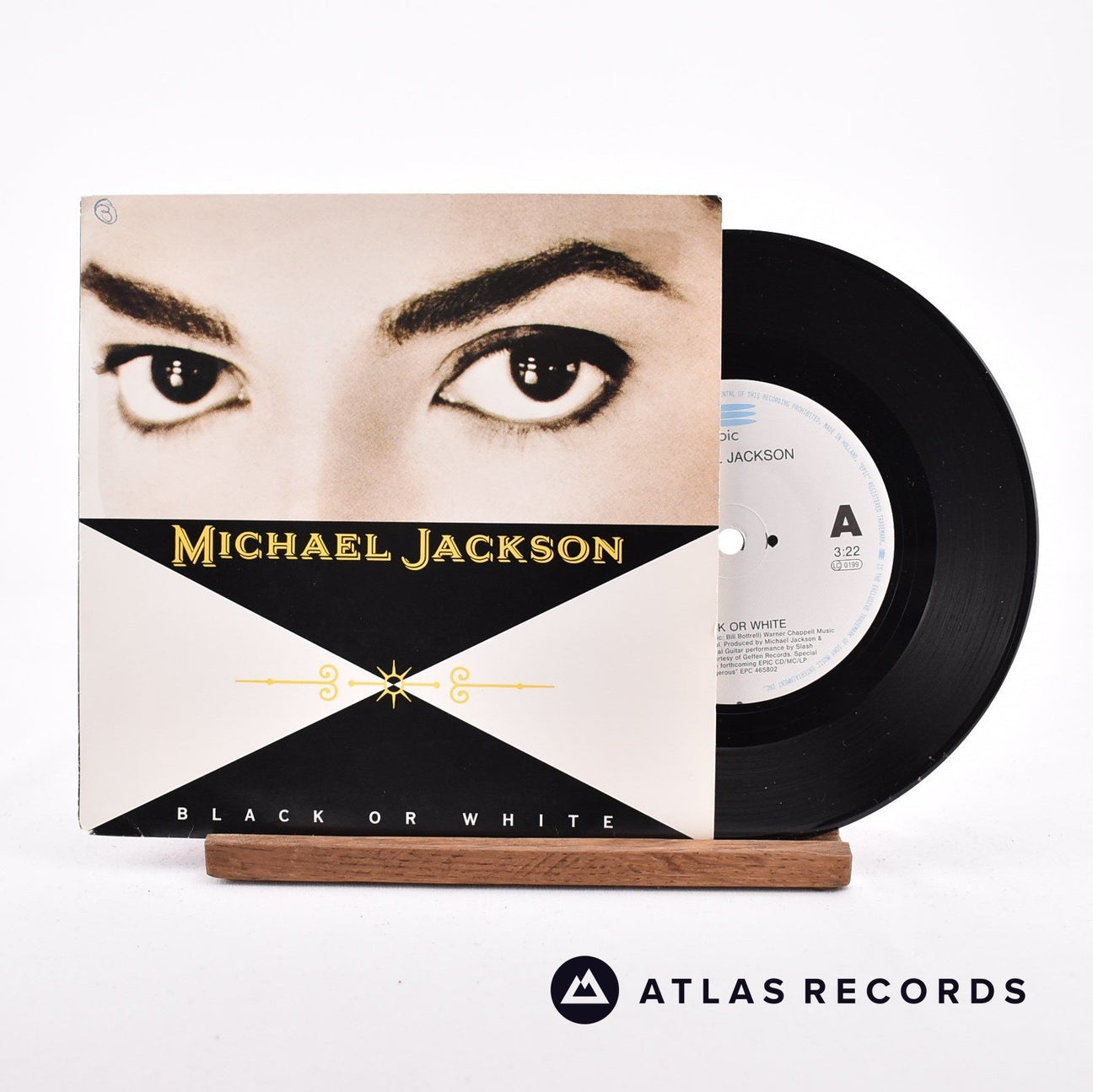 Michael Jackson Black Or White 7" Vinyl Record - Front Cover & Record