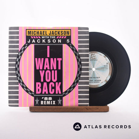 Michael Jackson I Want You Back '88 7" Vinyl Record - Front Cover & Record