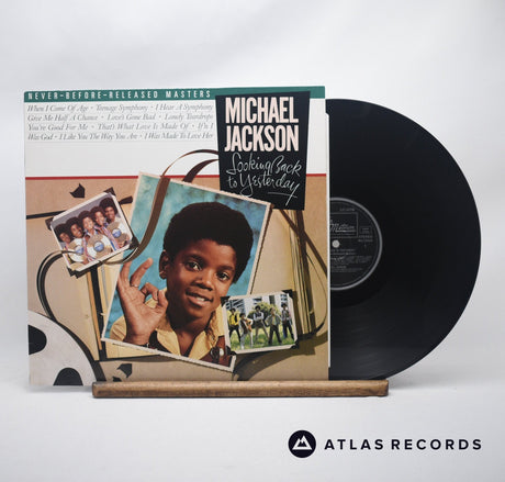 Michael Jackson Looking Back To Yesterday LP Vinyl Record - Front Cover & Record