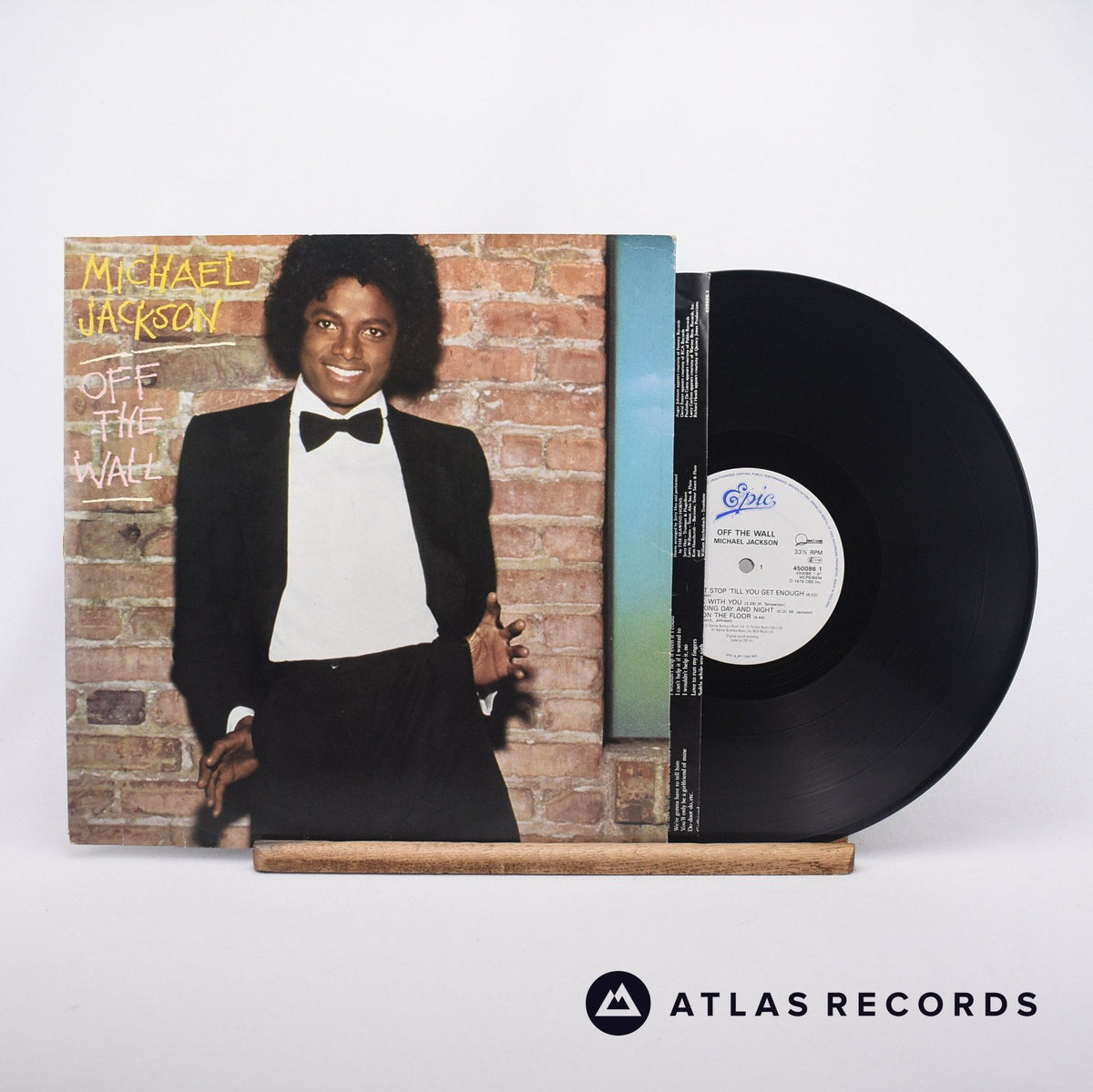 Michael Jackson Off The Wall LP Vinyl Record - Front Cover & Record