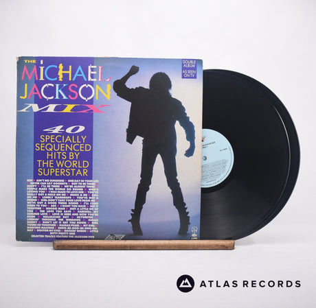 Michael Jackson The Michael Jackson Mix - 40 Specially Sequenced Hits By The World Superstar Double LP Vinyl Record - Front Cover & Record