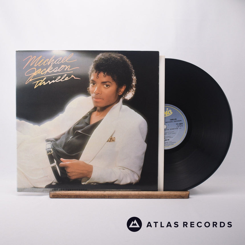 Michael Jackson Thriller LP Vinyl Record - Front Cover & Record