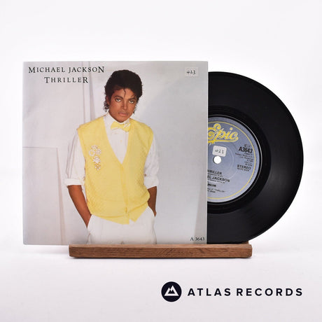 Michael Jackson Thriller 7" Vinyl Record - Front Cover & Record