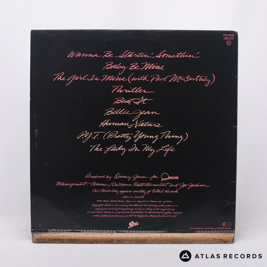 Michael Jackson - Thriller - Lyric Sheet Gatefold LP Vinyl Record - VG+/VG+