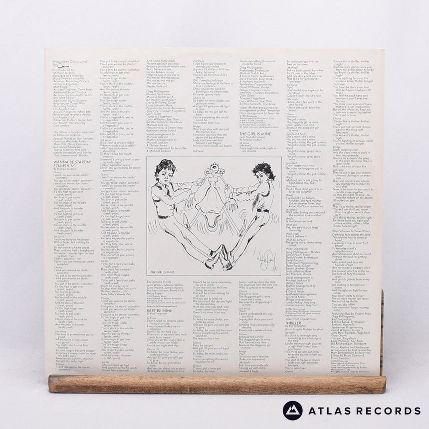 Michael Jackson - Thriller - Lyric Sheet Gatefold LP Vinyl Record - VG+/VG+