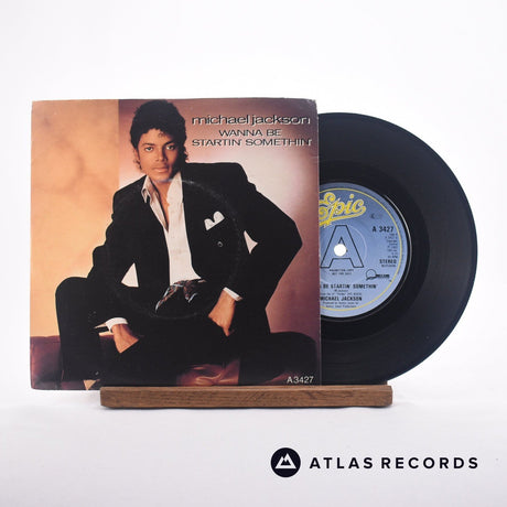 Michael Jackson Wanna Be Startin' Somethin' 7" Vinyl Record - Front Cover & Record