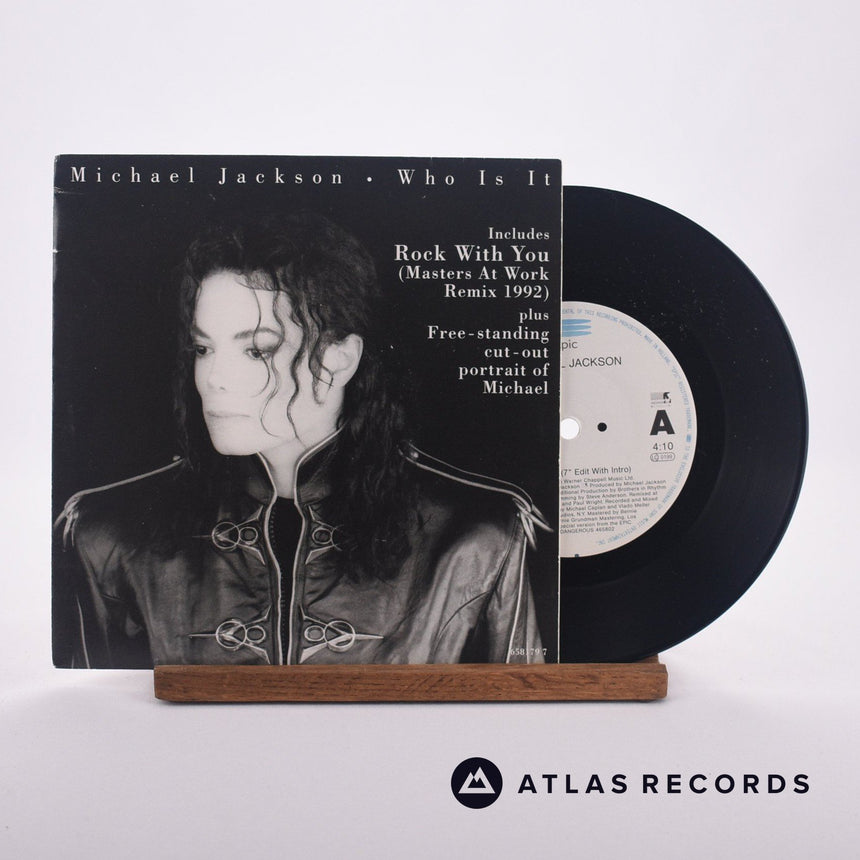 Michael Jackson Who Is It 7" Vinyl Record - Front Cover & Record