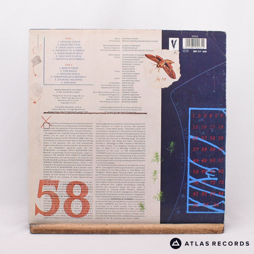 Michael Nyman - Drowning By Numbers - LP Vinyl Record - VG+/VG+