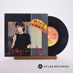 Mick Jagger Lucky In Love 7" Vinyl Record - Front Cover & Record