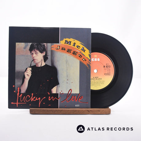 Mick Jagger Lucky In Love 7" Vinyl Record - Front Cover & Record