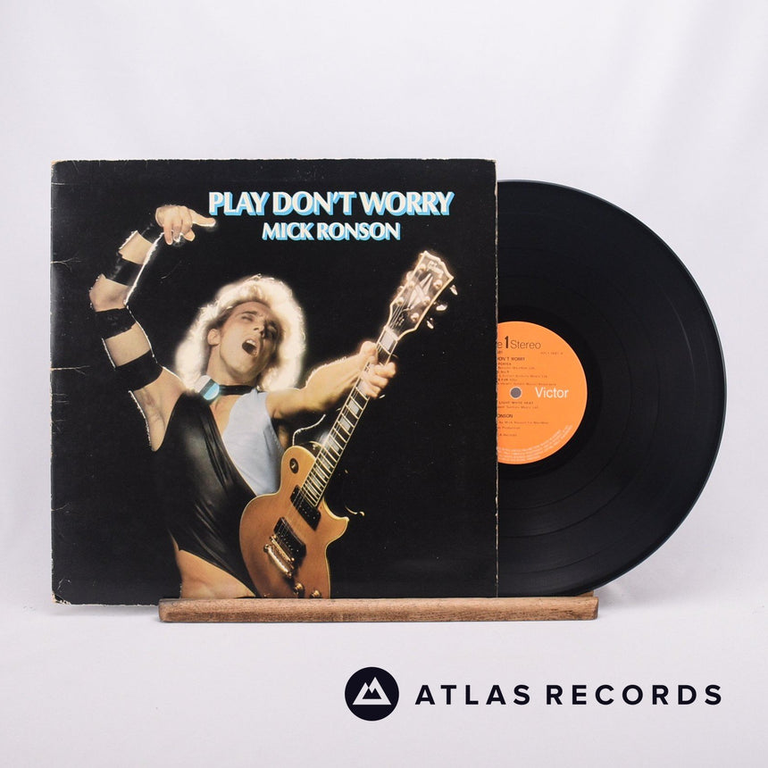 Mick Ronson Play Don't Worry LP Vinyl Record - Front Cover & Record