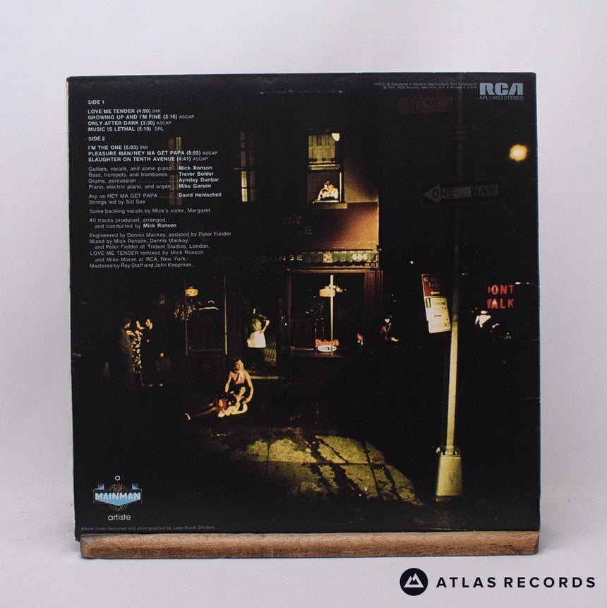 Mick Ronson - Slaughter On 10th Avenue - Us LP Vinyl Record - EX/EX