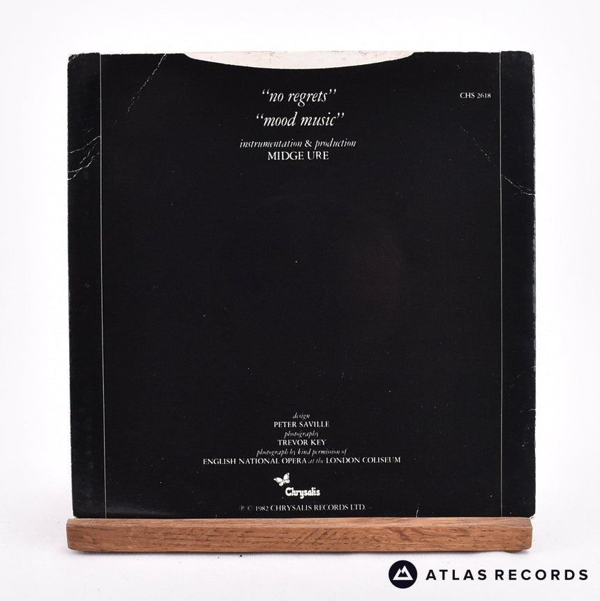 Midge Ure - No Regrets - 7" Vinyl Record - EX/VG+