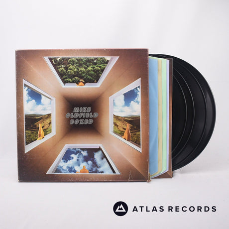 Mike Oldfield Boxed 4 x LP Vinyl Record - Front Cover & Record