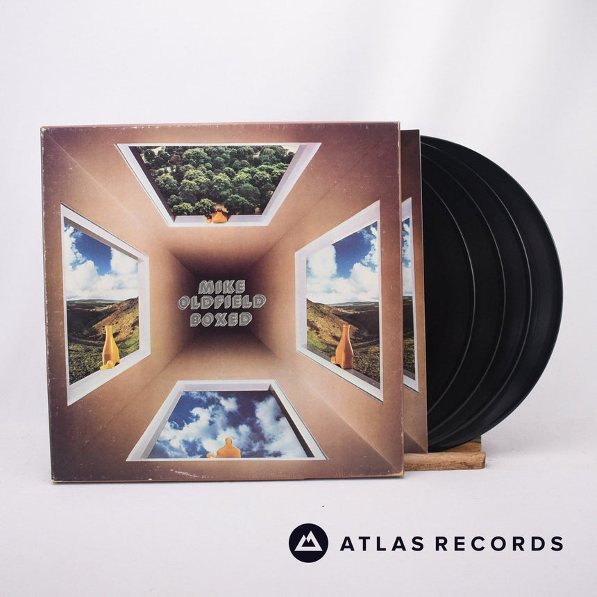 Mike Oldfield Boxed 4 x LP Vinyl Record - Front Cover & Record