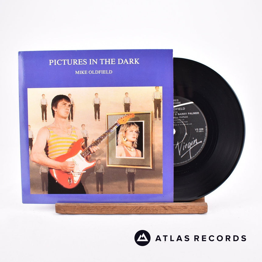 Mike Oldfield Pictures In The Dark 7" Vinyl Record - Front Cover & Record