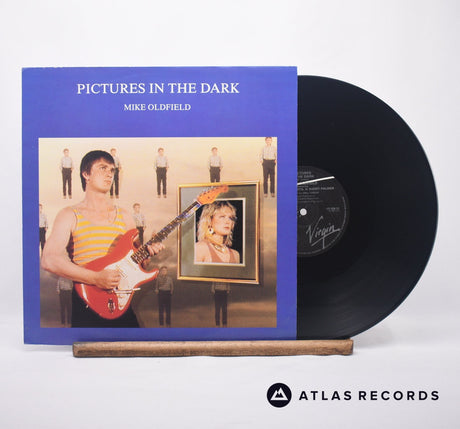 Mike Oldfield Pictures In The Dark 12" Vinyl Record - Front Cover & Record