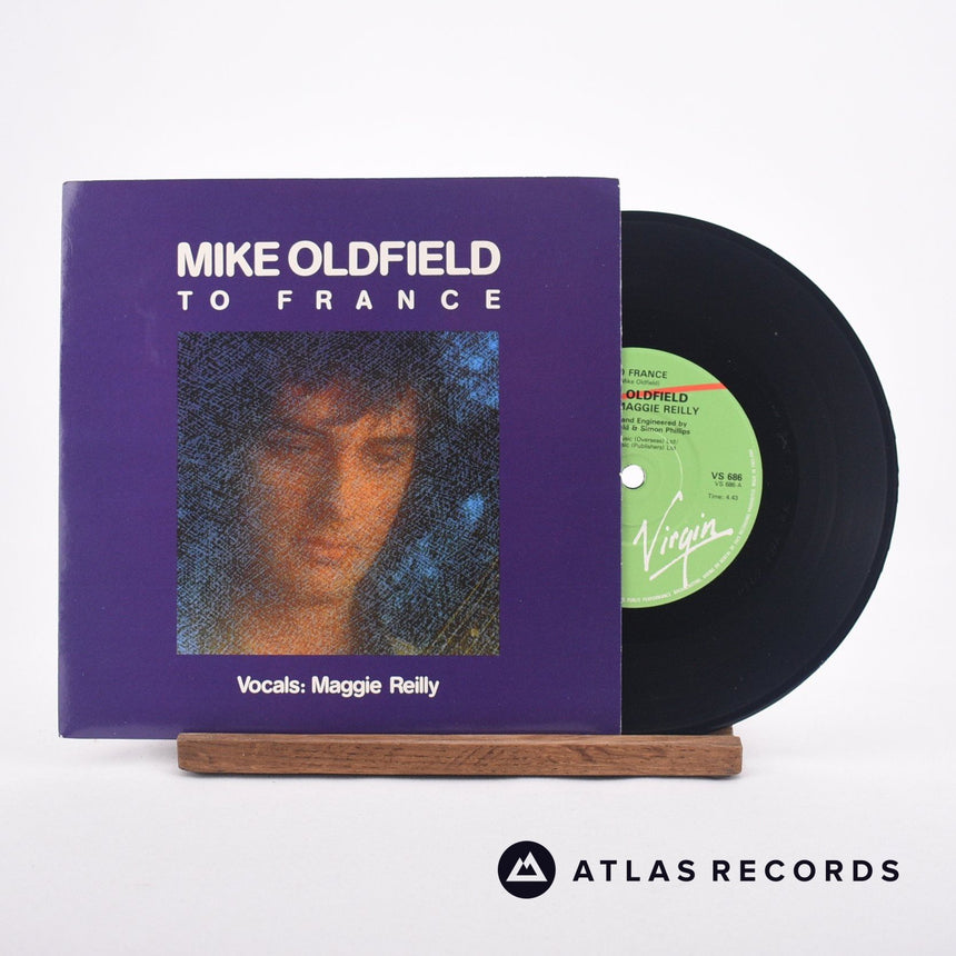 Mike Oldfield To France 7" Vinyl Record - Front Cover & Record