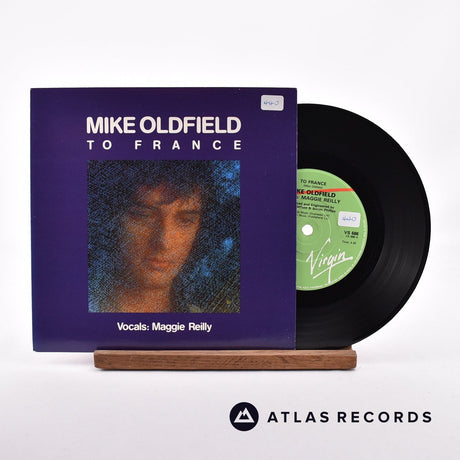 Mike Oldfield To France 7" Vinyl Record - Front Cover & Record