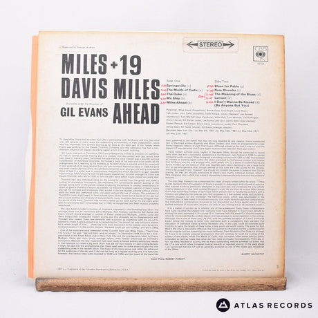 Miles Davis + 19 - Miles Ahead - A1 B1 LP Vinyl Record - VG+/VG+