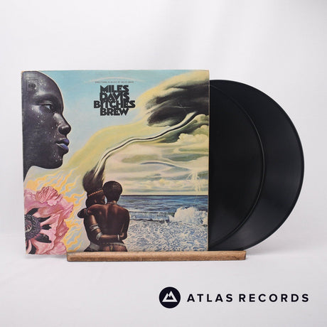 Miles Davis Bitches Brew 2 x LP Vinyl Record - Front Cover & Record