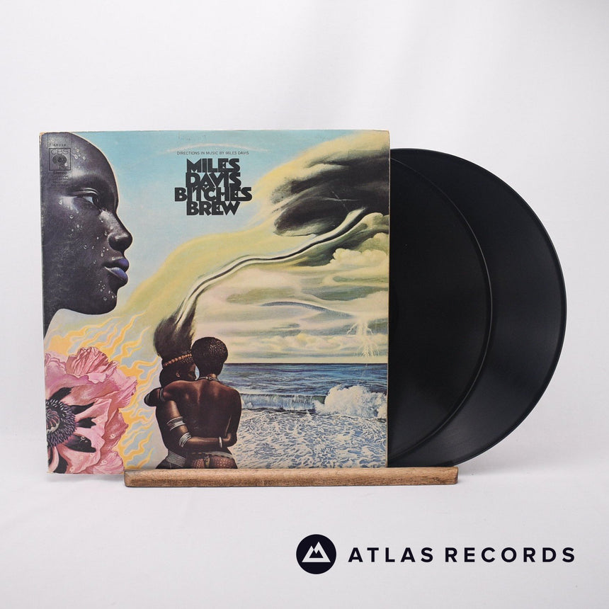 Miles Davis Bitches Brew 2 x LP Vinyl Record - Front Cover & Record