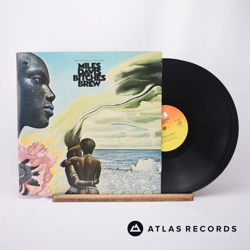 Miles Davis Bitches Brew 2 x LP Vinyl Record - Front Cover & Record
