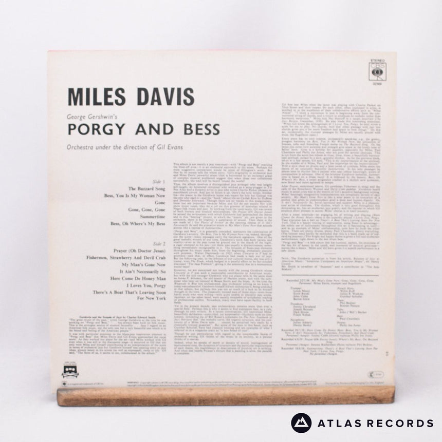 Miles Davis - Porgy And Bess - Reissue LP Vinyl Record - EX/EX