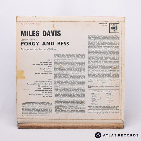 Miles Davis - Porgy And Bess - LP Vinyl Record - VG+/VG+