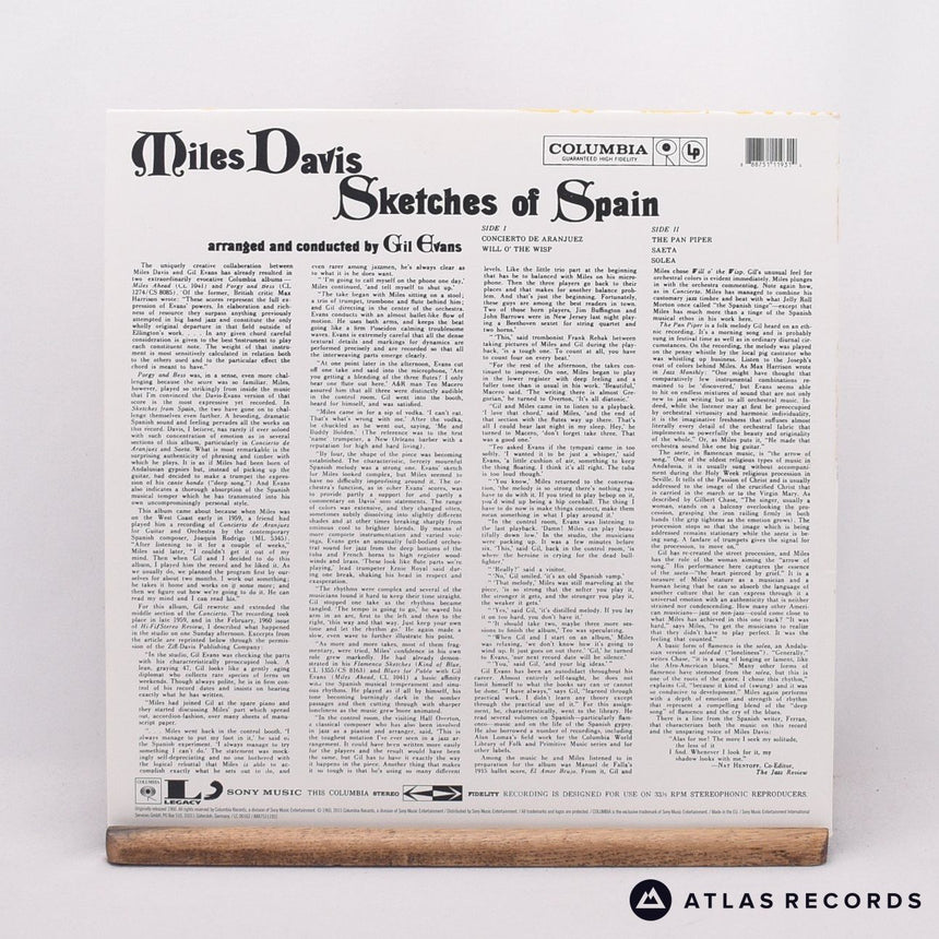 Miles Davis - Sketches Of Spain - 180G Reissue 1A 2B LP Vinyl Record - NM/EX
