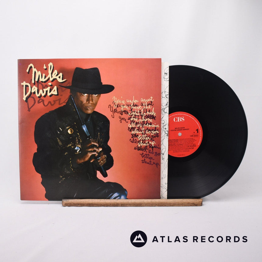 Miles Davis You're Under Arrest LP Vinyl Record - Front Cover & Record