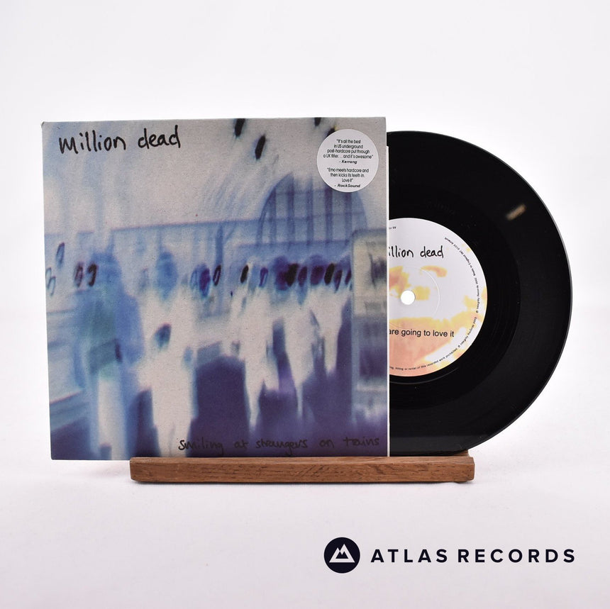 Million Dead Smiling At Strangers On Trains 7" Vinyl Record - Front Cover & Record