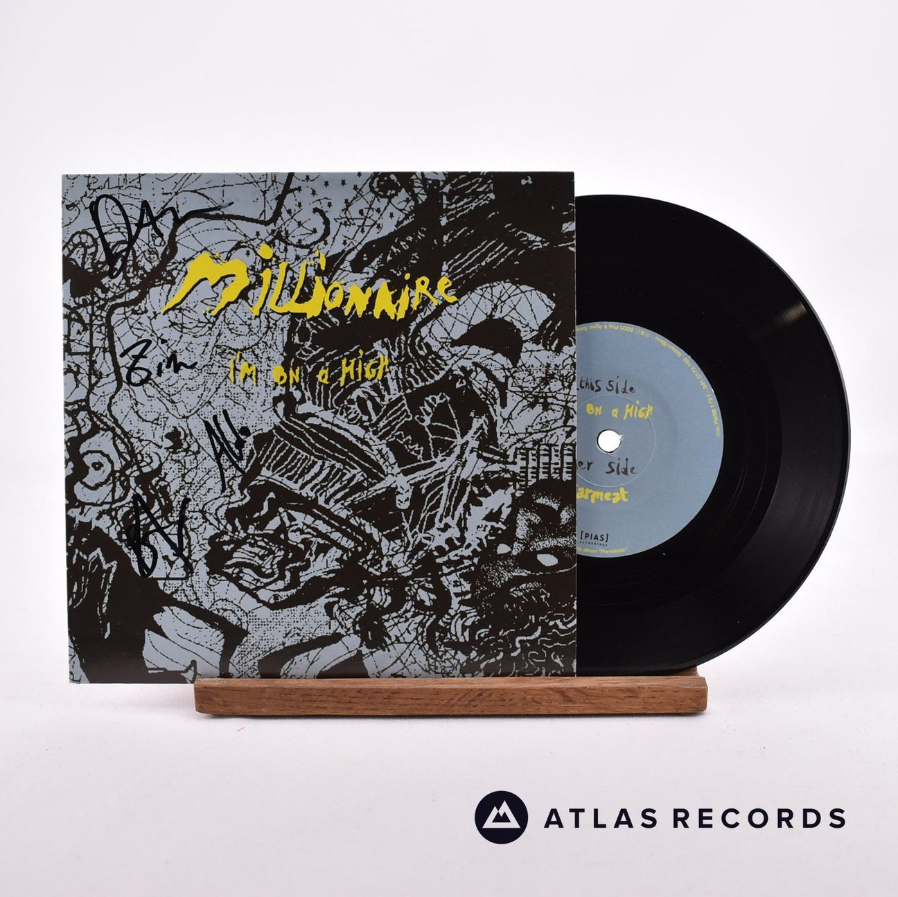 Millionaire I'm On A High 7" Vinyl Record - Front Cover & Record
